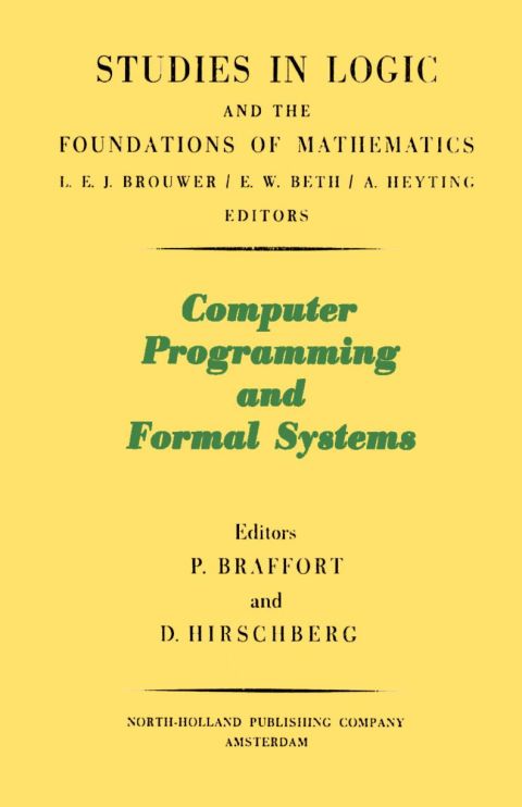 Cover image for book Computer Programming and Formal Systems