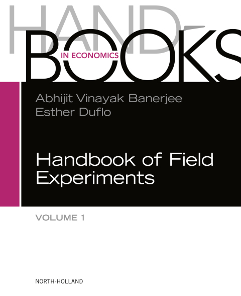 Cover image for book Handbook of Field Experiments