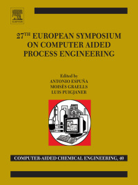 Cover image: 27th European Symposium on Computer Aided Process Engineering 9780444639653