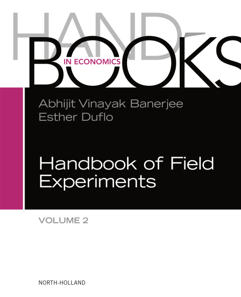 Cover image for book Handbook of Field Experiments