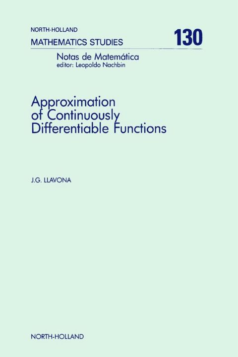 Cover image for book Approximation of Continuously Differentiable Functions