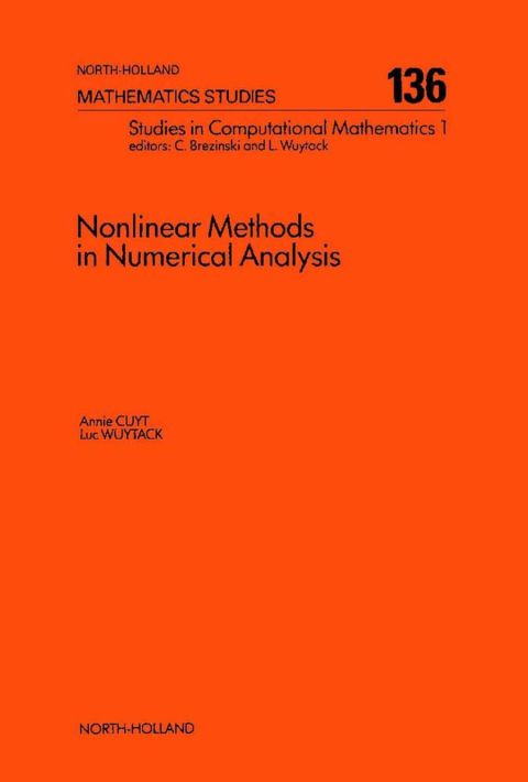 Cover image for book Nonlinear Methods in Numerical Analysis