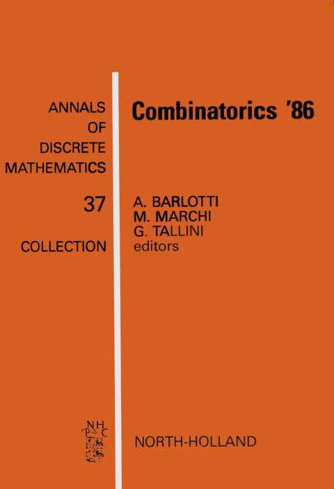 Cover image for book Combinatorics '86