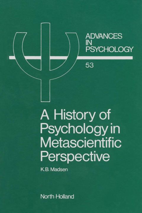 Cover image for book A History of Psychology in Metascientific Perspective