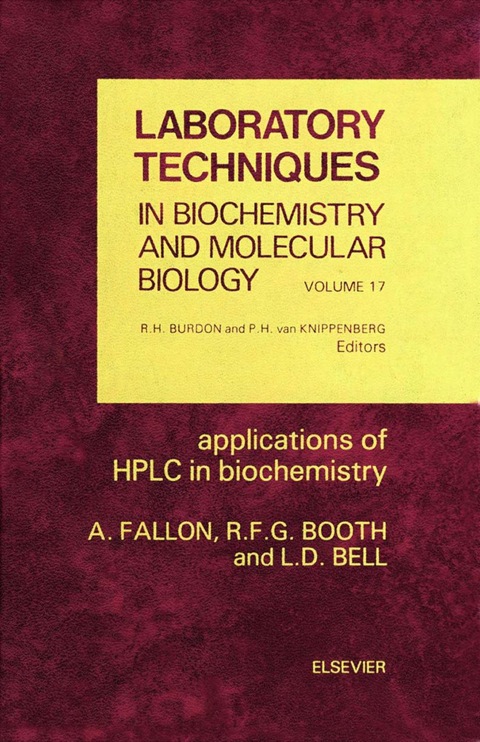 Cover image for book Application HPLC in Biochem: