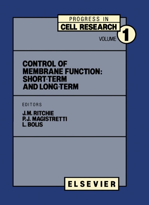 Cover image for book Control of Membrane Function: short-term and long-term