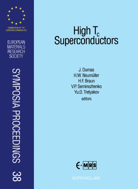 Cover image for book High T<INF>c</INF> Superconductors