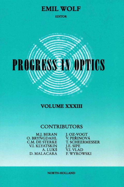 Cover image for book Progress in Optics Volume 33