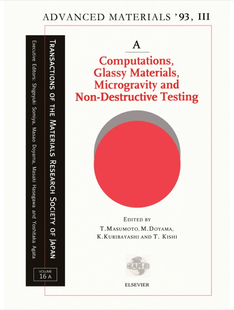 Cover image for book Advanced Materials '93: Computations, Glassy Materials, Microgravity and Non-Destructive Testing