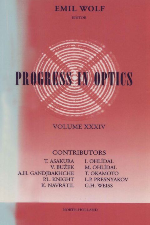 Cover image for book Progress in Optics Volume 34