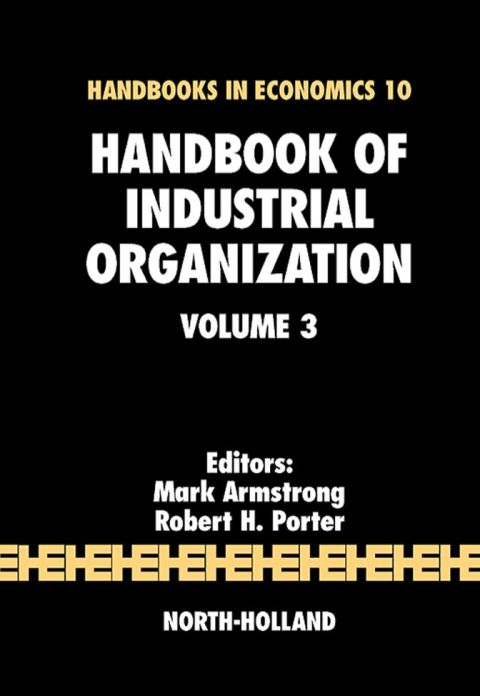 Cover image for book Handbook of Industrial Organization