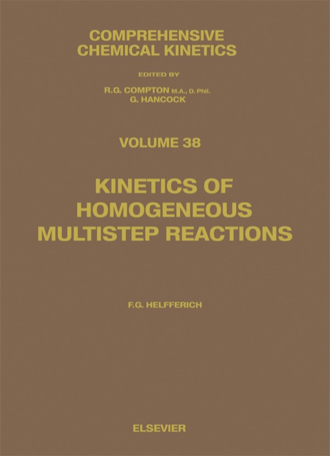 Cover image for book Kinetics of Homogeneous Multistep Reactions