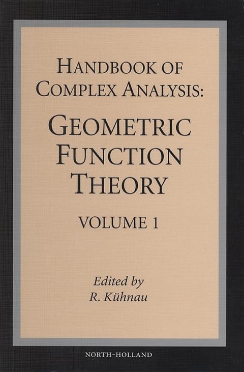 Cover image for book Handbook of Complex Analysis