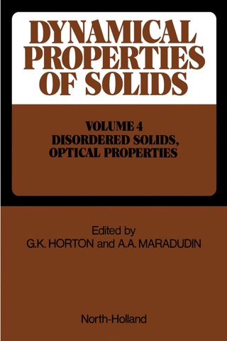 Metals, Superconductors, Magnetic Materials, Liquids Disordered Solids, Optical Properties
