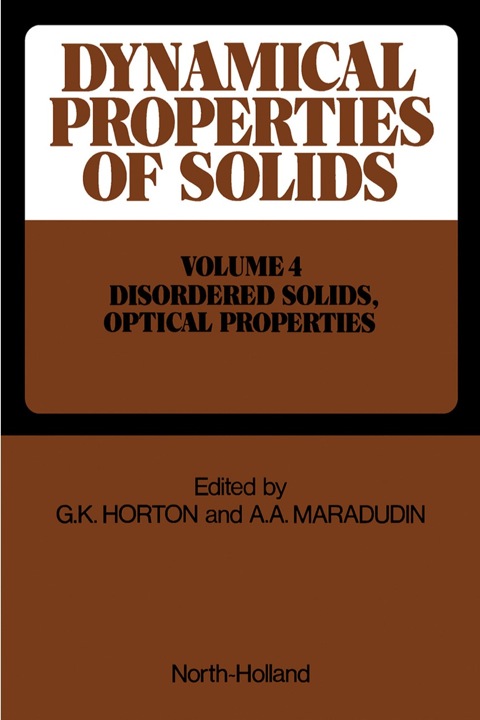 Cover image for book Metals, Superconductors, Magnetic Materials, Liquids Disordered Solids, Optical Properties