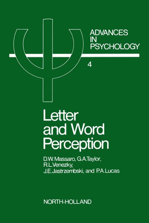 Cover image for book Letter and word perception: Orthographic structure and visual processing in reading