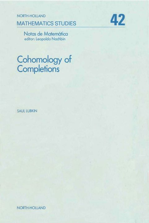 Cover image for book Cohomology of completions