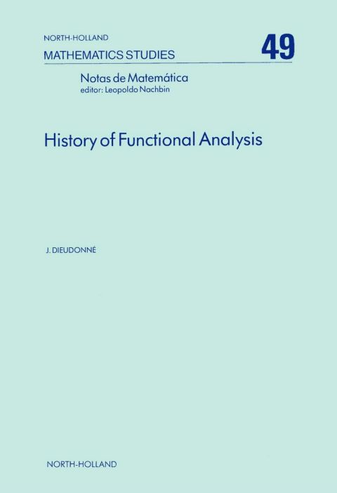 Cover image for book History of Functional Analysis