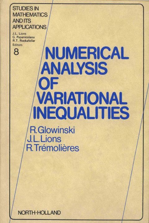 Cover image for book Numerical Analysis of Variational Inequalities