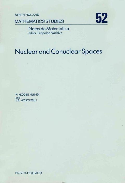 Cover image for book Nuclear and Conuclear Spaces