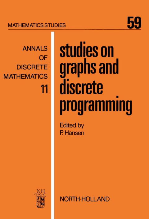 Cover image for book Studies on Graphs and Discrete Programming