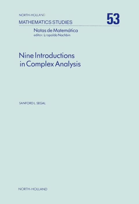 Cover image for book Nine Introductions in Complex Analysis