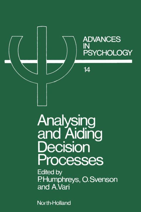 Cover image for book Analysing and Aiding Decision Processes
