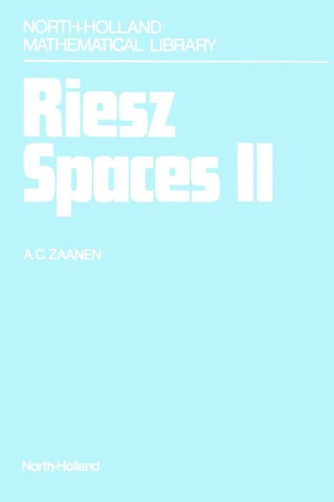 Cover image for book Riesz Spaces II