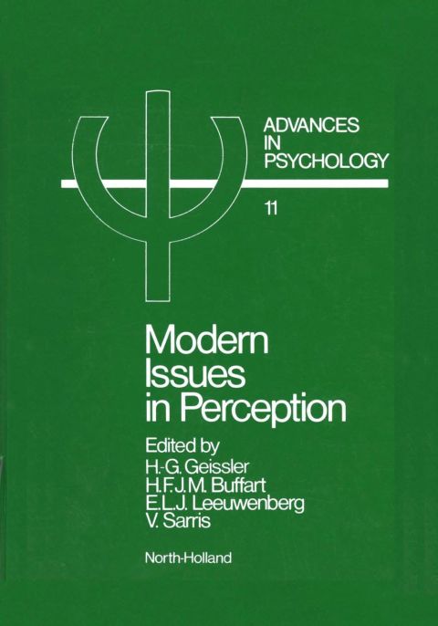 Cover image for book Modern Issues in Perception