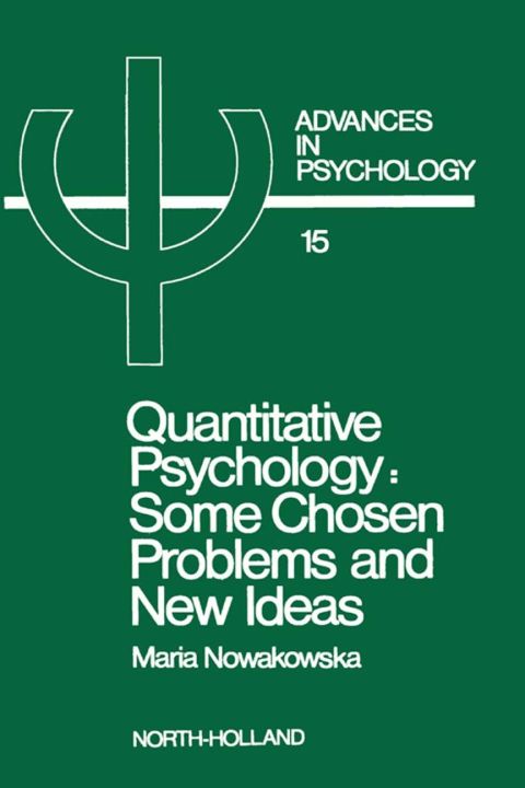 Cover image for book Quantitative Psychology: Some Chosen Problems and New Ideas