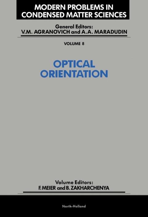 Cover image for book Optical Orientation