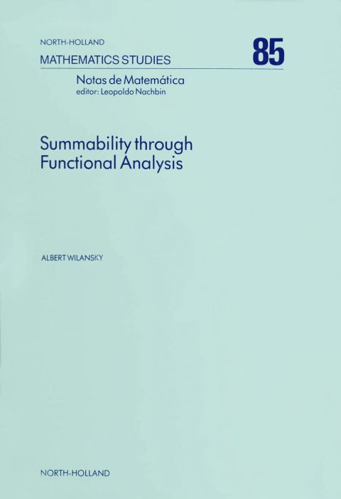 Cover image for book Summability Through Functional Analysis