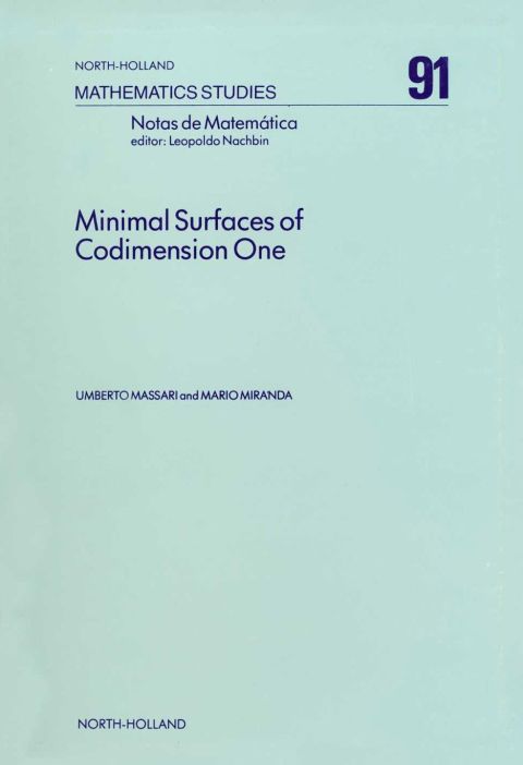 Cover image for book Minimal Surfaces of Codimension One