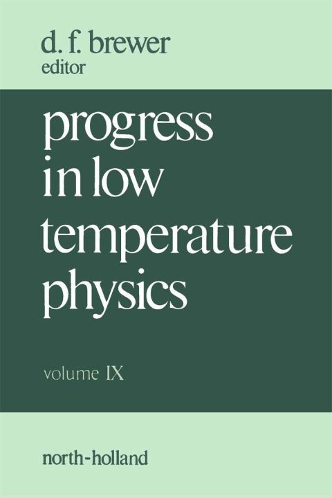 Cover image for book Progress in Low Temperature Physics
