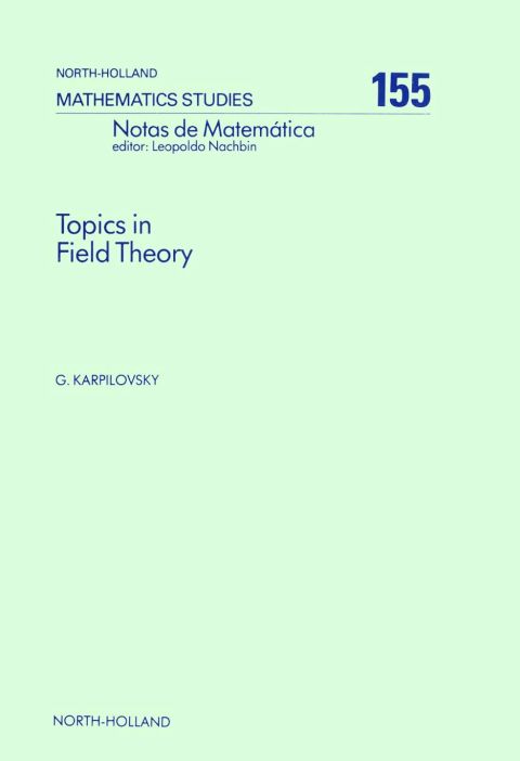 Cover image for book Topics in Field Theory