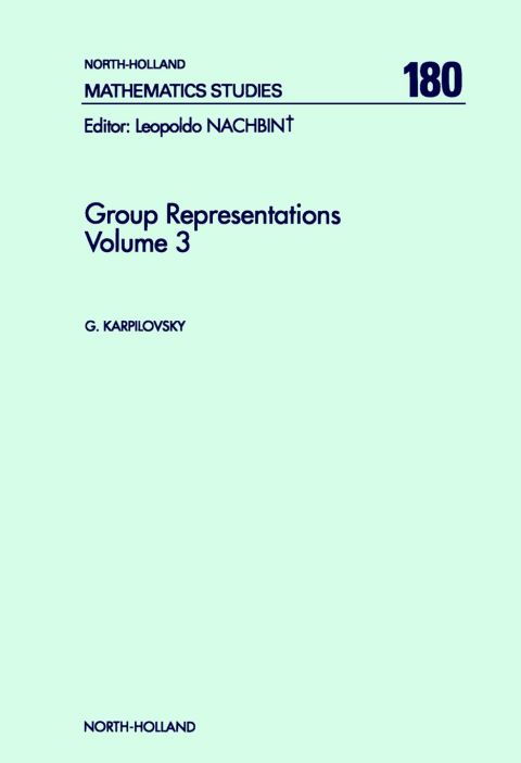 Cover image for book Group Representations