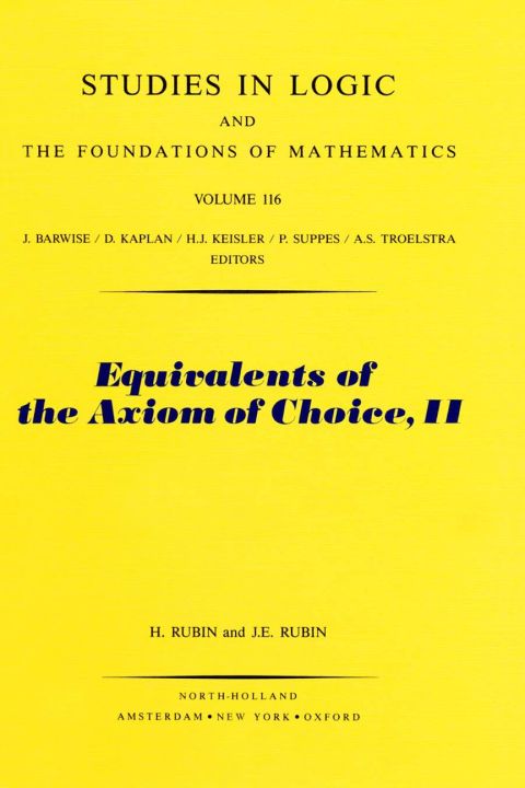 Cover image for book Equivalents of the Axiom of Choice, II