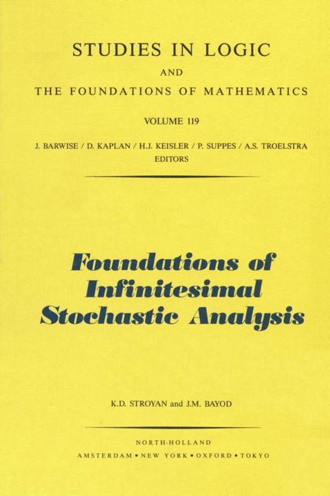 Cover image for book Foundations of Infinitesimal Stochastic Analysis