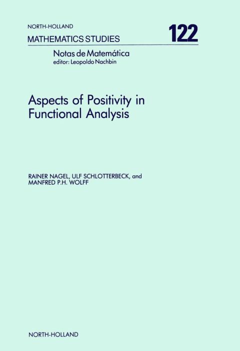 Cover image for book Aspects of Positivity in Functional Analysis