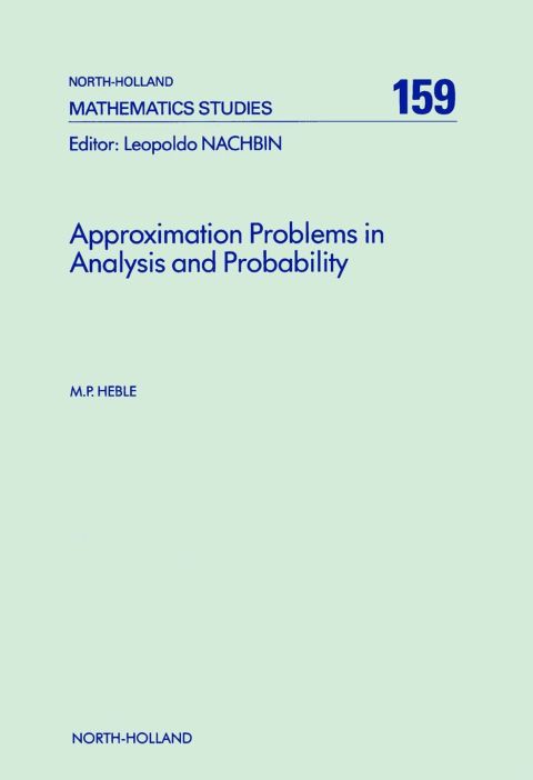 Cover image for book Approximation Problems in Analysis and Probability