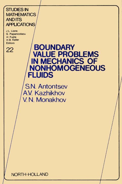 Cover image for book Boundary Value Problems in Mechanics of Nonhomogeneous Fluids