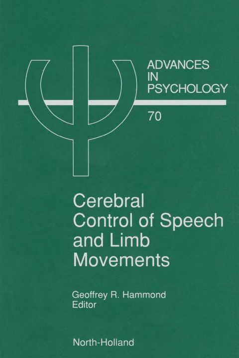 Cover image for book Cerebral Control of Speech and Limb Movements