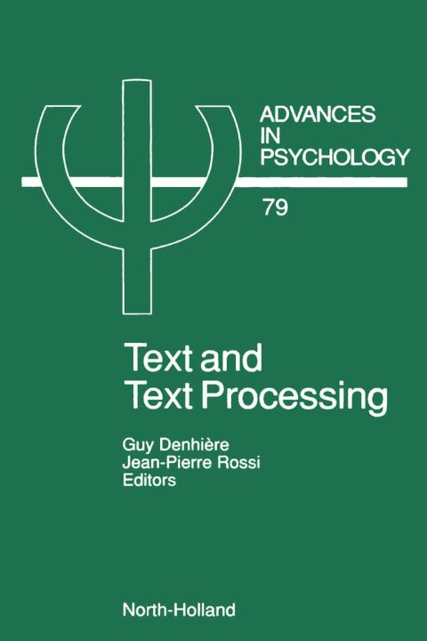 Cover image for book Text and Text Processing