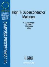 Cover image: High T<INF>c</INF> Superconductor Materials 1st edition 9780444888846