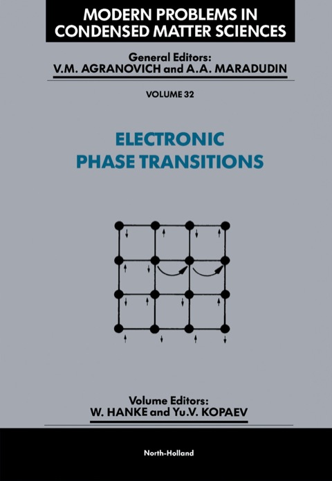 Cover image for book Electronic Phase Transitions