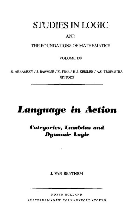 Cover image for book Language in Action: Categories, Lambdas and Dynamic Logic