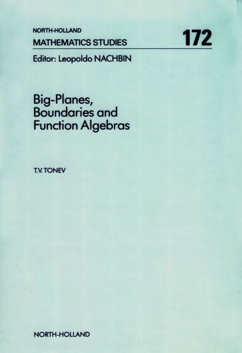 Cover image for book Big-Planes, Boundaries and Function Algebras