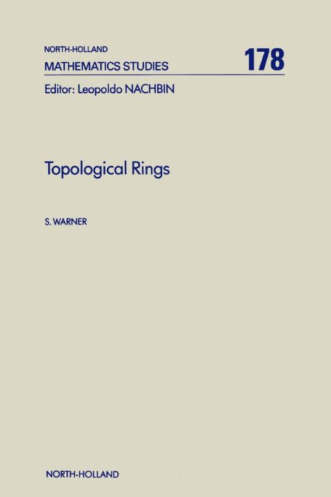 Cover image for book Topological Rings