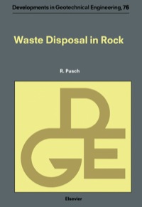 Cover image: Waste Disposal in Rock 9780444894496