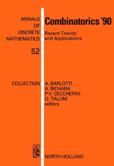 Cover image for book Combinatorics '90: Recent Trends and Applications